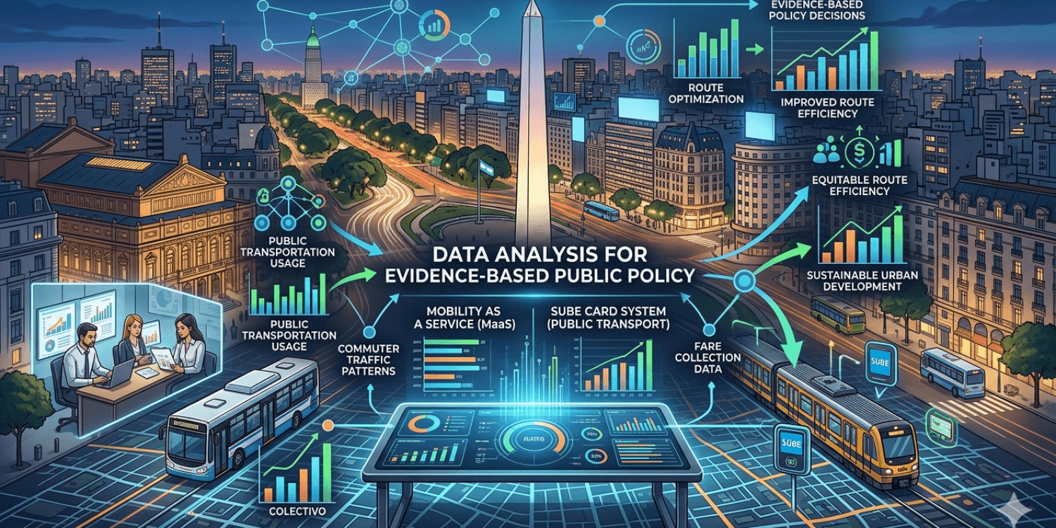 Data analysis for evidence-based public policy (MaaS, SUBE, etc) - IA